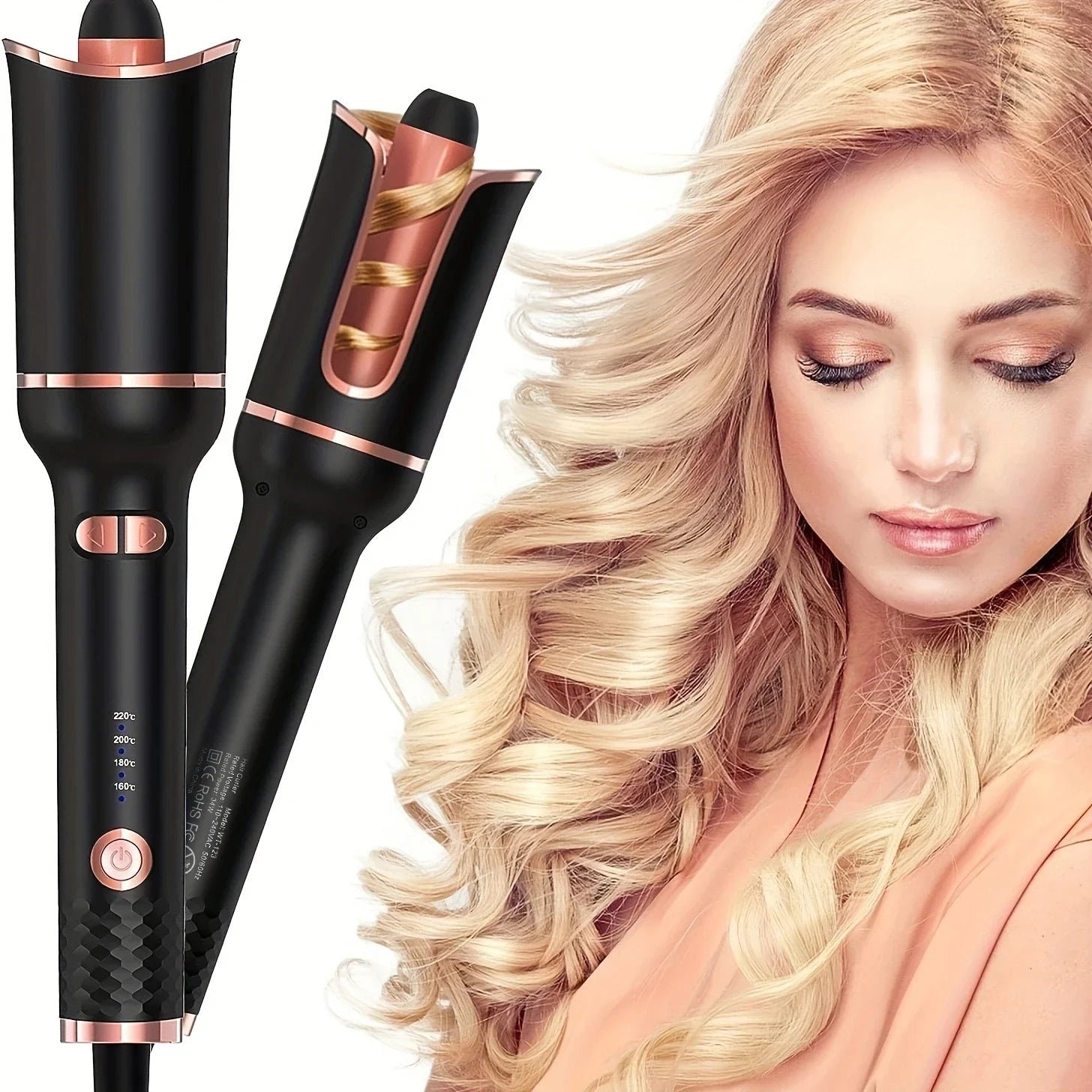 Iron Ceramic Automatic Rotating Hair Curler